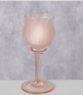 Tulipan lysestake lav modell h17cm rosa thumbnail
