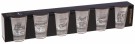 Shotglass blank jente-tekster 5x6cm 6stk thumbnail
