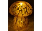 Sopp glass amber dots 5 LED 13,5x15,5cm Batteri  thumbnail