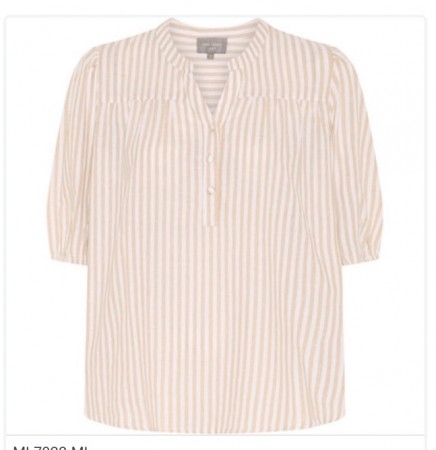 Sindy stripe bluse beige 