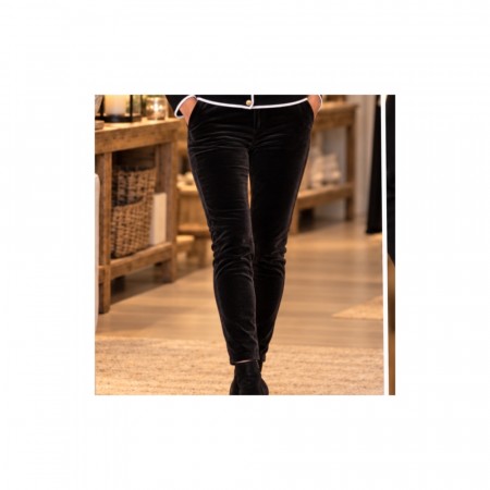  RIB VELVET RIB MAGIC PANT Svart 