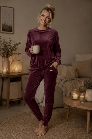 Kosedress rund hals Bordeaux