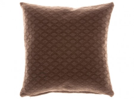Putetrekk brunt bomull 45x45cm
