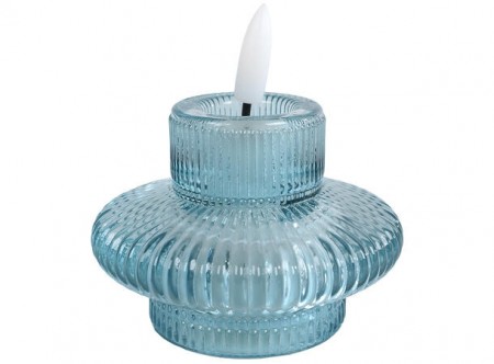 Led t lys holder bruker 2450 batteri blå 