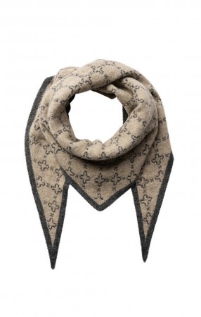 Golly trekantskjerf beige