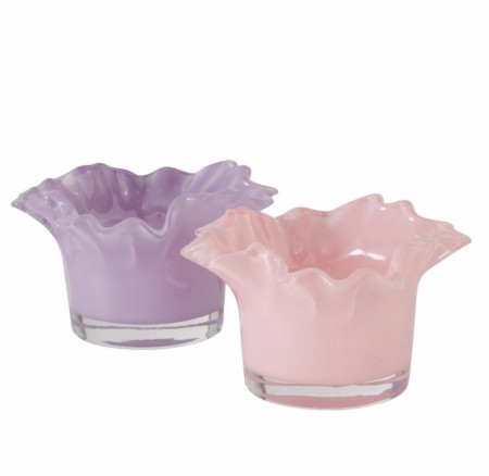 T lysestake med bølgete kant 