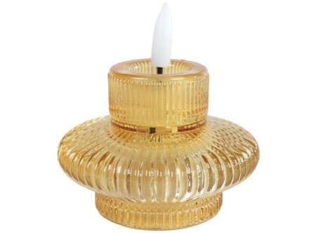 Led t lys holder bruker 2450 batteri gul 