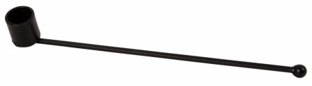 Lyseslukker matt sort metall 25cm