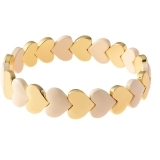 Hjertearmbånd beige