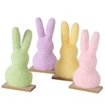 Kanin  pels stoff H21cm  Gul