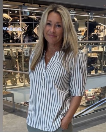 Sindy Stripe bluse grønn 