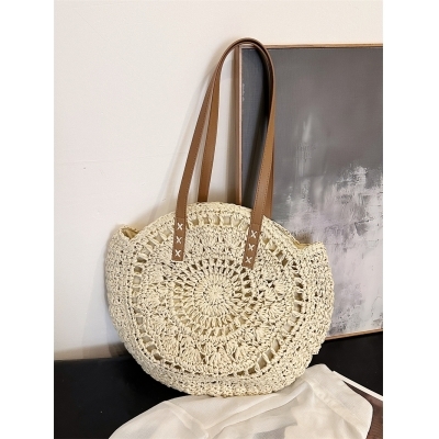 Tinos stråveske rund natur