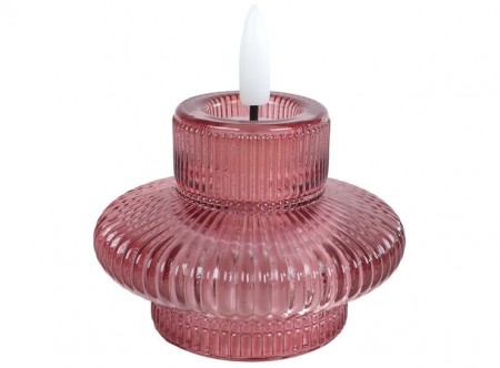 Led t lys holder bruker 2450 batteri rosa 