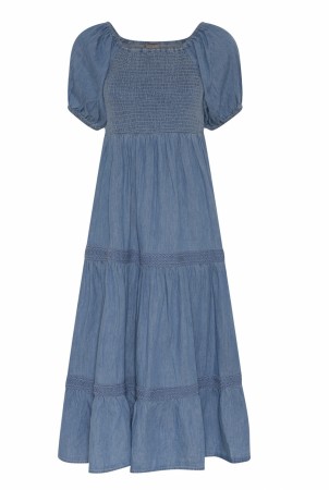  BEA SMOCK DENIM DRESS
